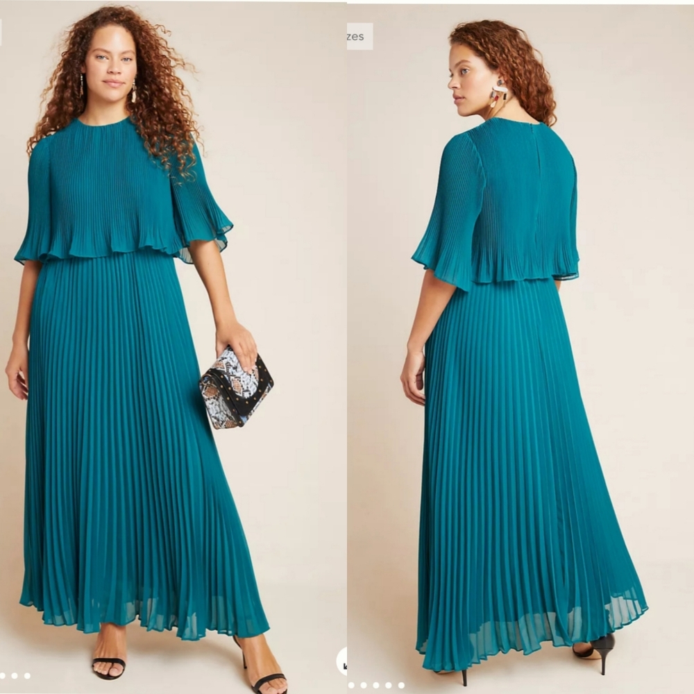 Anthropologie Corey Lynn Calter Pleated Maxi Dress